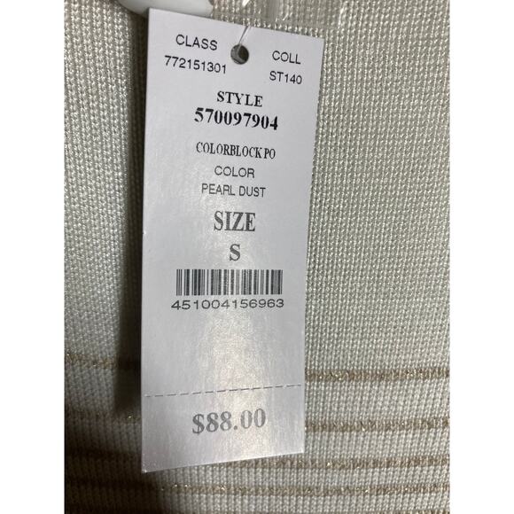 WHBM Perl Dust Color Block Stripe Sweater - Picture 7 of 7